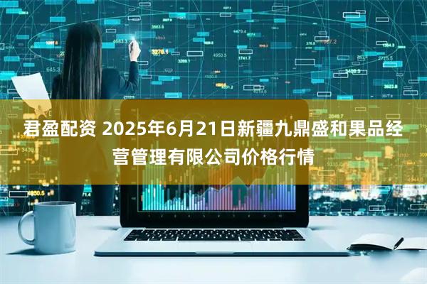 君盈配资 2025年6月21日新疆九鼎盛和果品经营管理有限公司价格行情